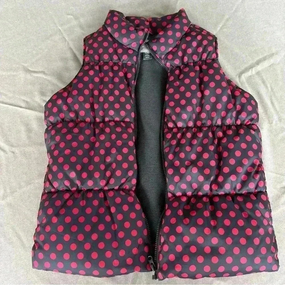 Old Navy kids Frost Free polka dot vest.